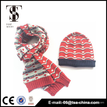 O chapéu feito sob encomenda do inverno da forma 2014 fez malha o lenço do inverno do beanie